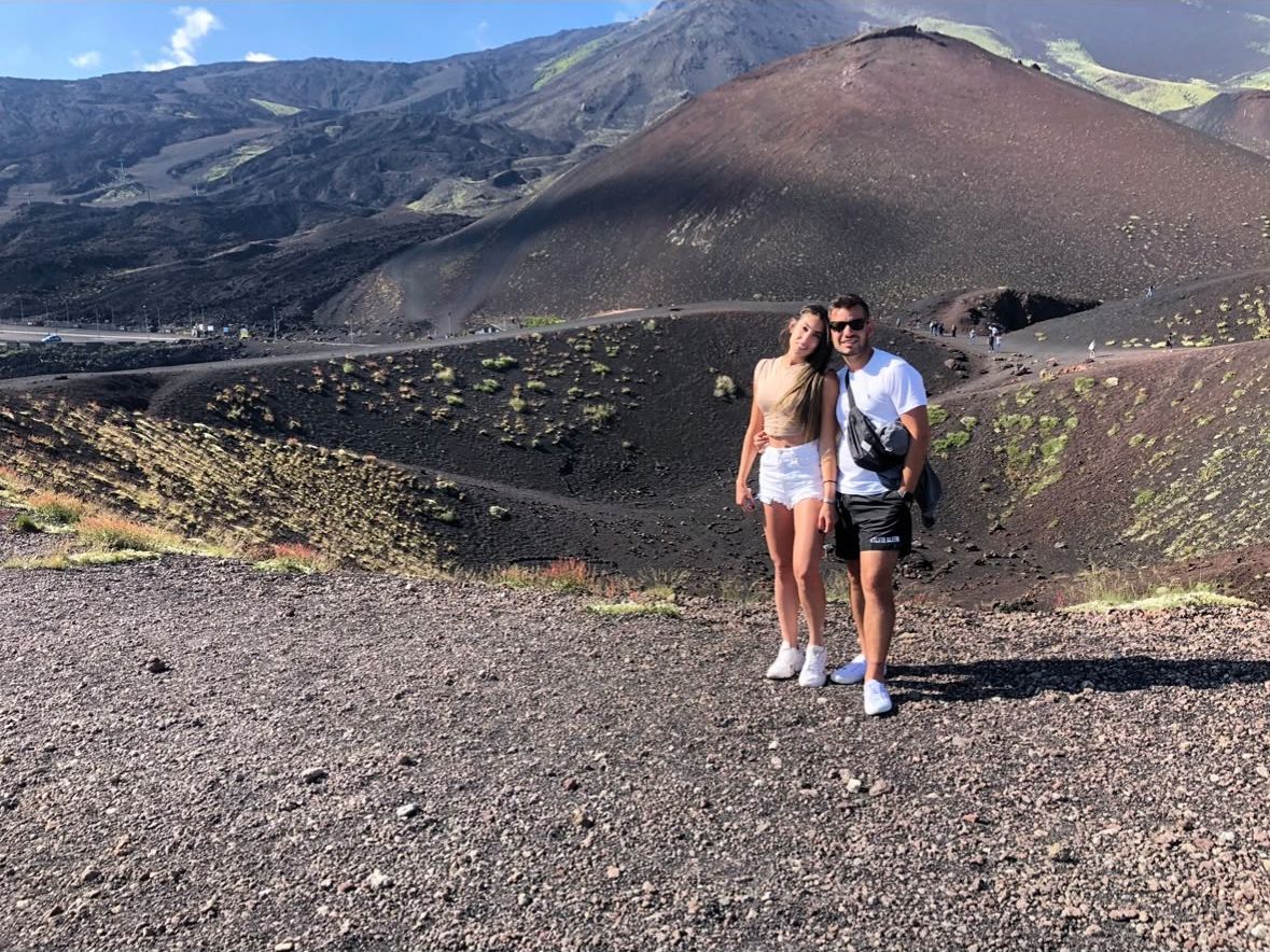 Francesco and Lior at the Etna craters